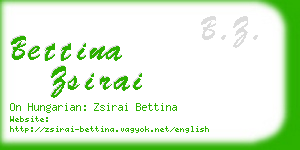 bettina zsirai business card